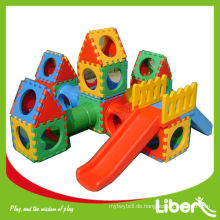 Kinder Multifunktionale Indoor-Plastik-Spielhaus mit Slide-Set Verwendet im Garten LE.WS.057